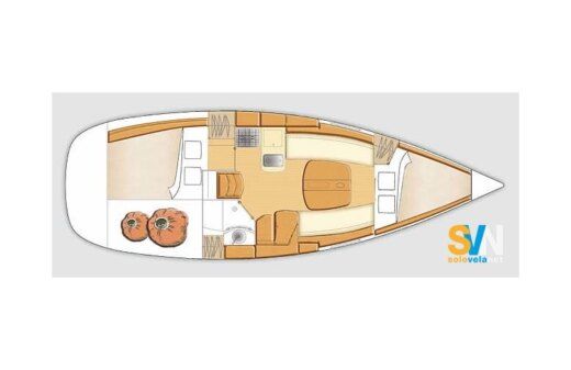 Motorboat Beneteau First 31.7 Plan du bateau