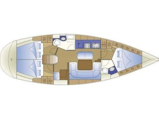 Sailboat  Bavaria 42 boat plan
