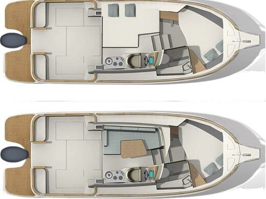 Motorboat Leidi  800 Plattegrond van de boot