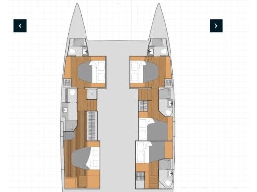 Catamaran  FP 51 Boat layout