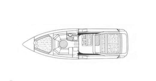 Motorboat Sunseeker 29 Mohawk Plattegrond van de boot