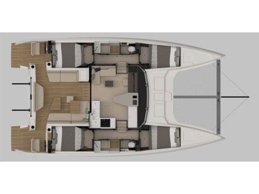 Catamaran  Nautitech 44 Open[G] Plan du bateau