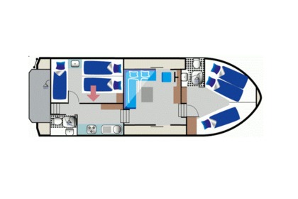 Location Péniche Kormoran 1140 (NID) Niderviller