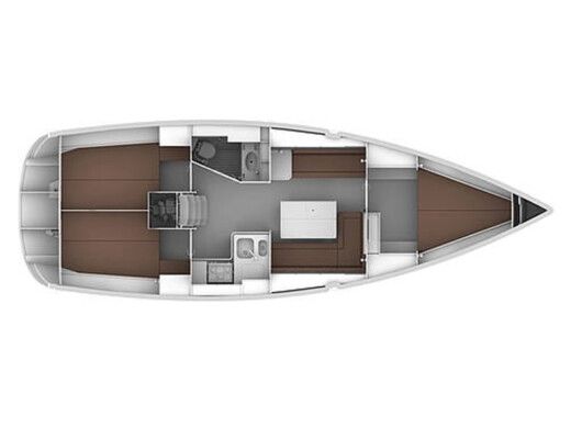 Sailboat Bavaria 36 Cruiser Boat layout
