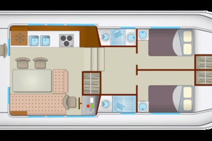 Verhuur Woonboot Pénichettes® P1120R Terrasse Scey-sur-Saône-et-Saint-Albin