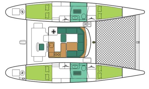 Catamaran Edel EDELCAT 35 Cabin Boat layout
