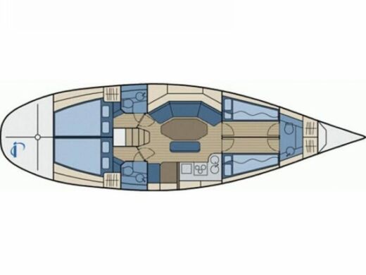 Sailboat Elan Elan 431 Boat layout