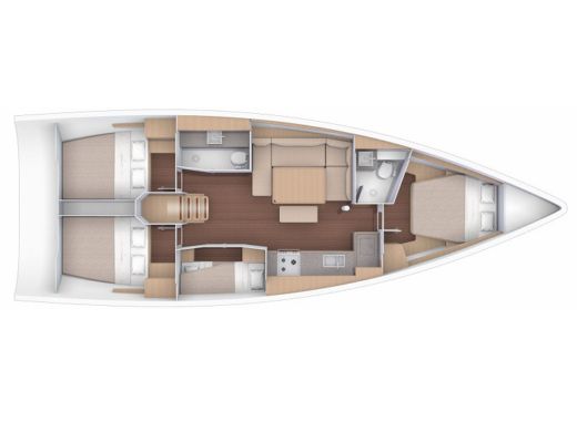 Sailboat  Dufour 430 Grand Large Boat design plan