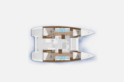 Verhuur Catamaran Lagoon 40 Lefkada