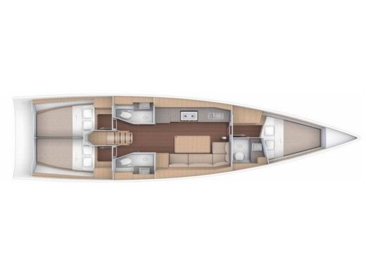 Sailboat Dufour Dufour 390 Grand Large Boat layout