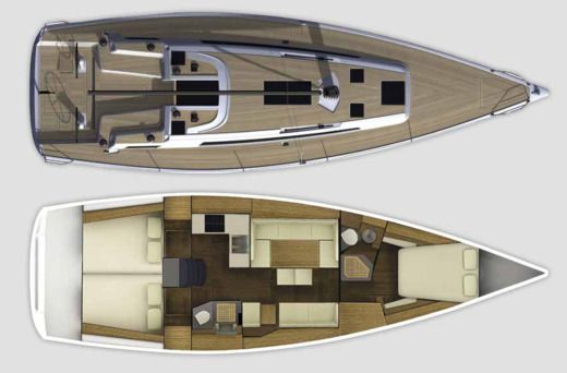 Sailboat Grand Soleil GS43F Performance boat plan