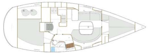 Sailboat Beneteau Oceanis 361 Clipper boat plan