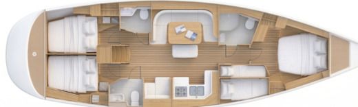 Sailboat Bavaria 49 Plan du bateau