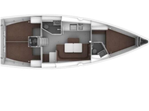 Sailboat Bavaria Cruiser 41 Boot Grundriss