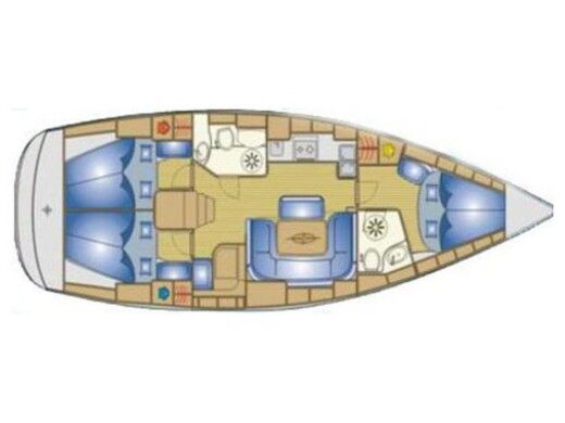 Sailboat Bavaria Bavaria Cruiser 39 Boat layout