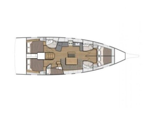 Sailboat  Oceanis 46.1/5 Plan du bateau
