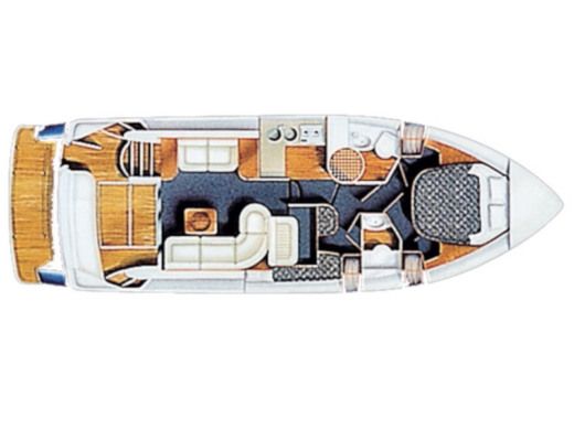 Motorboat FAIRLINE PHANTOM 40 Planimetria della barca