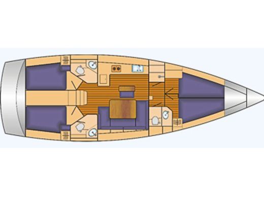 Sailboat BAVARIA CRUISER 46 boat plan