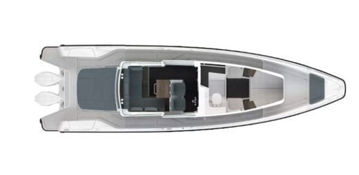 Motorboat Axopar 37XC Cross Cabin Planimetria della barca