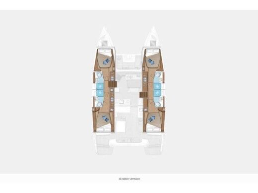 Catamaran Lagoon Lagoon 46 Planta da embarcação