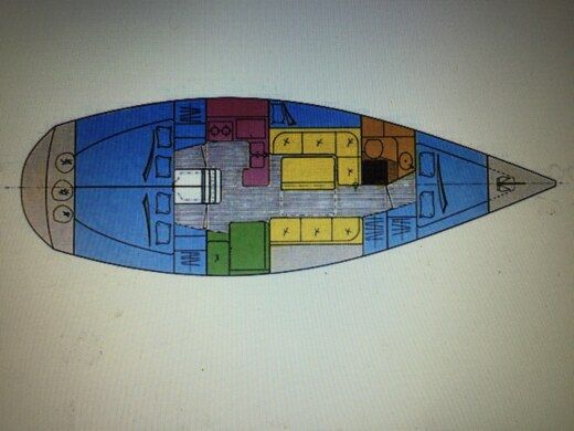 Sailboat Gibert Marine Gib sea 372 Boat layout