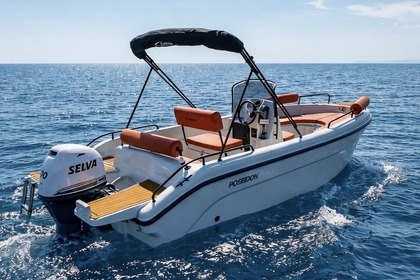 Rental Boat without license  Poseidon 185 Skiathos Port