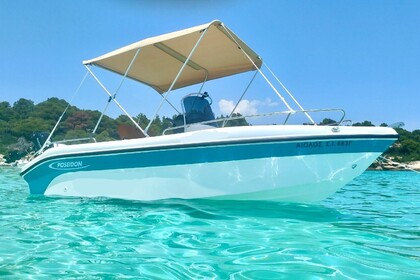 Miete Boot ohne Führerschein  Poseidon Blue water 170 Vourvourou