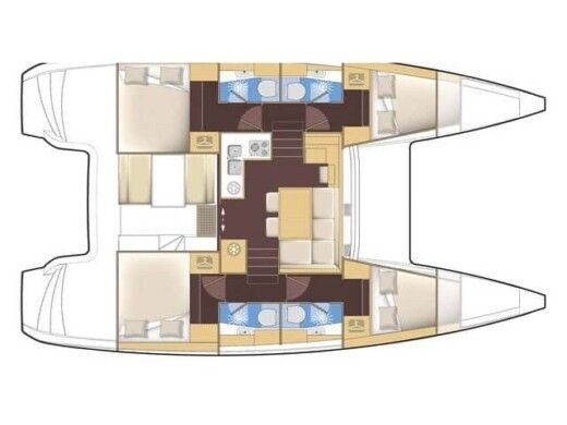 Catamaran Lagoon Lagoon 40 Boat design plan