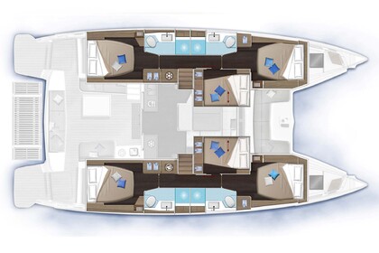 Hire Catamaran  Lagoon 51 /6 cab Athens