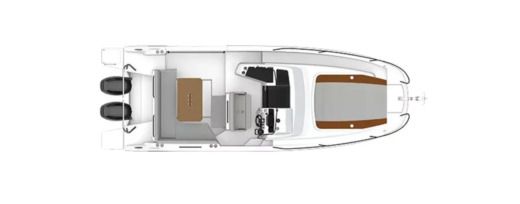 Motorboat Beneteau Flyer 9 pilot édition boat plan