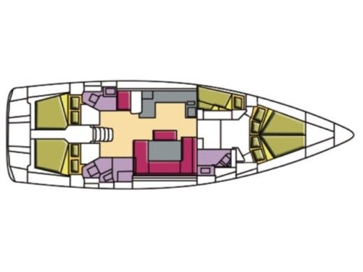 Sailboat Bavaria Cruiser 51 Boat design plan