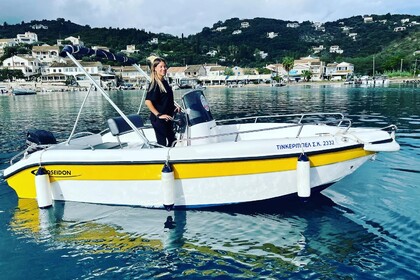 Hire Boat without licence  Poseidon Blu Water Corfu