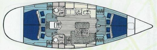 Sailboat Beneteau Oceanis 461 boat plan