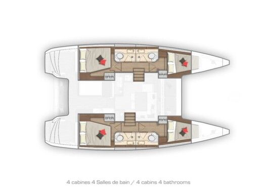 Catamaran Lagoon Lagoon 40 boat plan