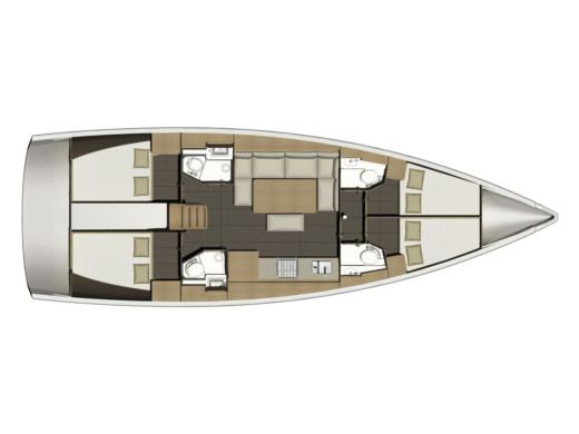 Sailboat DUFOUR 460 GL Plan du bateau