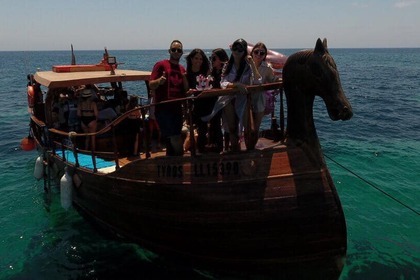Charter Motorboat BM Phoenician traditional boat Tyros Paphos