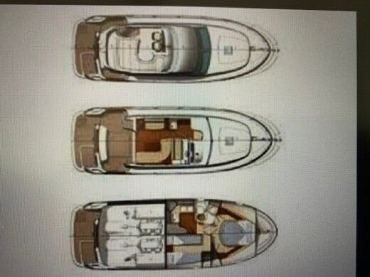 Motorboat Jeanneau Prestige 36 Boat layout