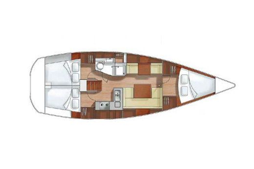 Sailboat Hanse 37 boat plan