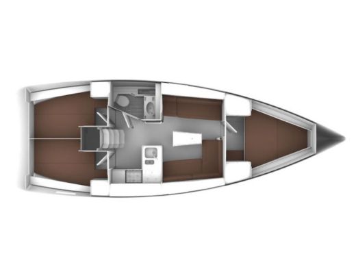 Sailboat Bavaria Bavaria Cruiser 37 Boot Grundriss