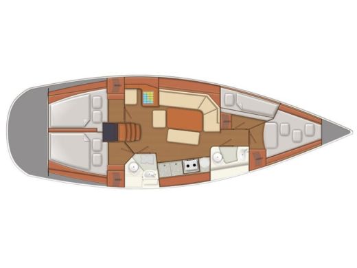 Sailboat Delphia 40 boat plan