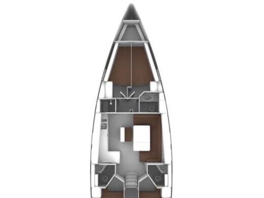 Sailboat  Bavaria 46 Cruiser Plan du bateau