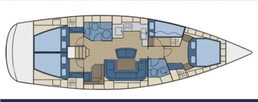 Sailboat Bavaria Cruiser 46 boat plan