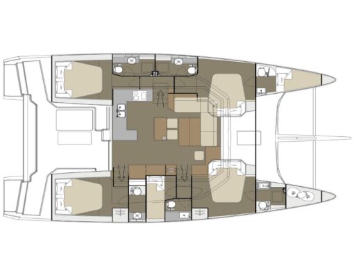 Catamaran Dufour Dufour 48 Boat design plan