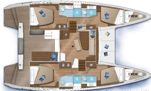 Catamaran Lagoon Lagoon 42 boat plan