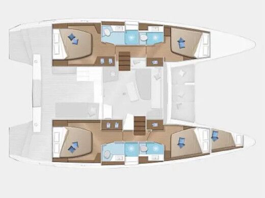 Catamaran Lagoon Lagoon 42 boat plan