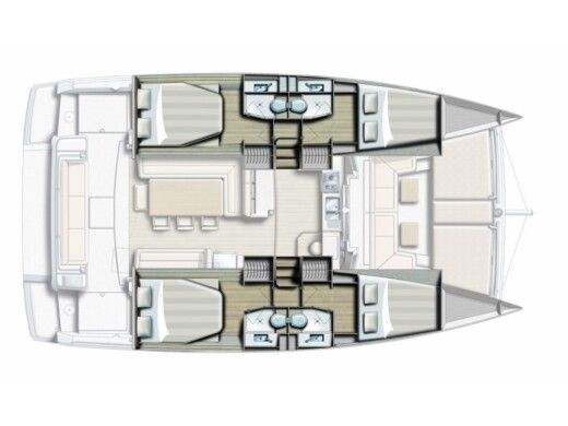 Catamaran Bali - Catana Bali 4.1 Boat design plan