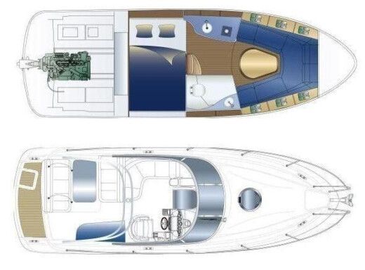 Motorboat Bavaria 25 Sport boat plan