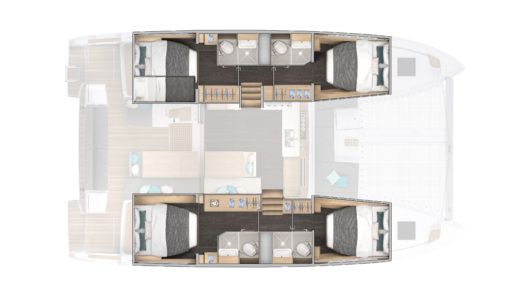 Catamaran Lagoon Lagoon 43 Boat design plan