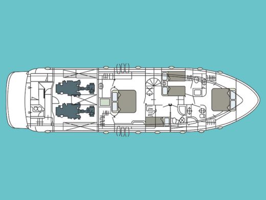 Motor Yacht Abacus 70 Boat layout