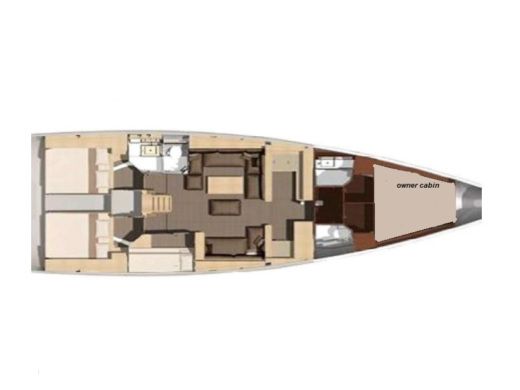 Sailboat  Dufour 512 Grand Large boat plan
